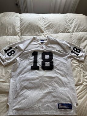 Reebok Oakland Raiders Randy Moss Authentic NFL Football Jersey Size 54
